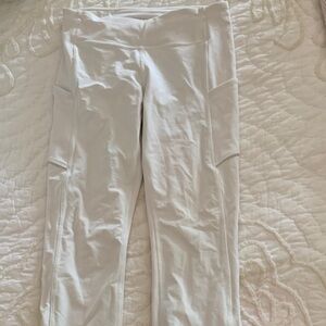 Lululemon White Athletic Leggings
